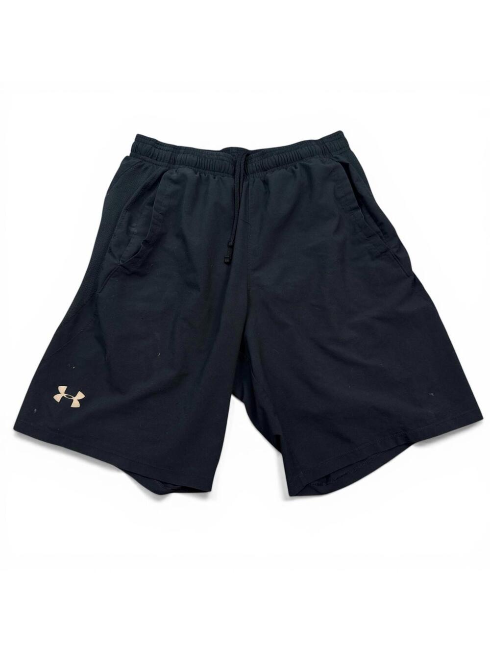 Under Armour Heatgear Athletic Shorts Mens Size Medium Black Fitted Gym Running
